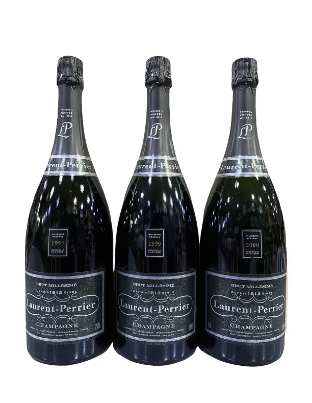 Cassa Champagne Laurent Perrier Millesime 1997 - 1999 - 2000 Magnum